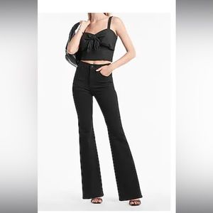 Brand New - High Waisted Black Supersoft Flare Jeans